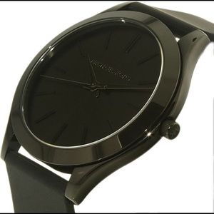 Michael Kors Slim Runway MK2513 BlackRubber Quartz